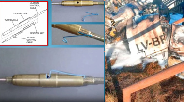 La falta de un pequeño clip provocó la caída del Learjet en Río Grande