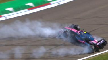 Colapinto tras un trompo en la Q1: “Nos está costando la pista”