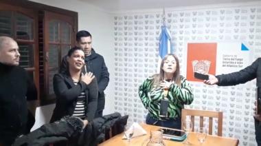 Reunión caliente con la ministra Castillo en Tolhuin, por los reiterados cortes de luz