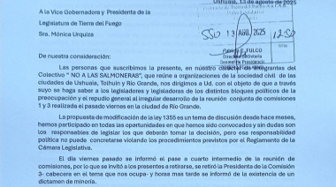 Organizaciones de toda la provincia elevaron nota a la Legislatura