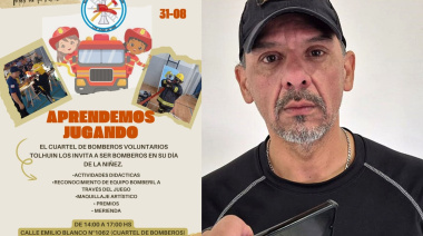 En Tolhuin invitan a los niños a ser “bomberos por un día”