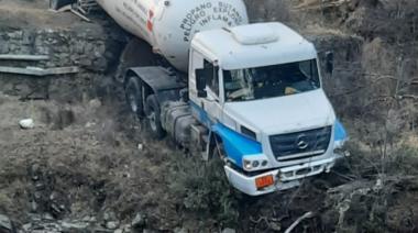 Camión con gas se despistó en el acceso a Ushuaia