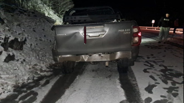 Colisión vehicular en la Ruta 3 a la altura del Río Olivia