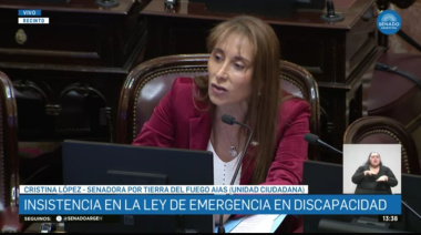 Cristina López cargó contra Milei y su hermana en el debate por Discapacidad