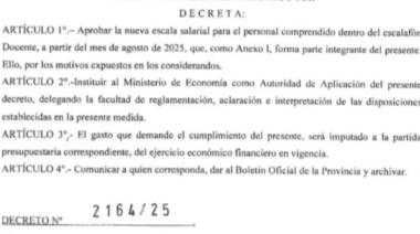 Melella dio aumento por decreto a los docentes de Tierra del Fuego