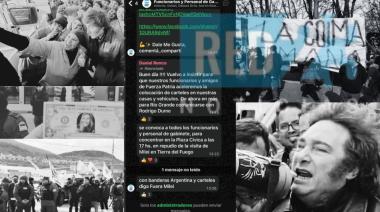 Chats de Funcionarios: el Gobierno Provincial obliga a funcionarios a escrachar a Milei