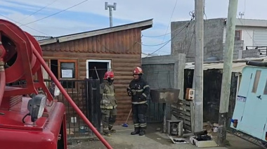 Incendio en barrio Perón sofocaron un principio de fuego en una vivienda