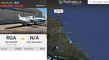 Araujo pide informes por un avión de EE.UU. en Río Grande y advierte por “avance militar extranjero” en el Atlántico Sur