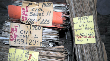 El Poder Judicial iniciará la destrucción de expedientes