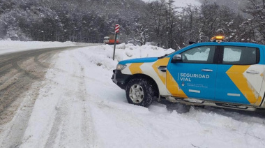 Nieve en la Ruta 3: exigen neumáticos de invierno para circular con seguridad