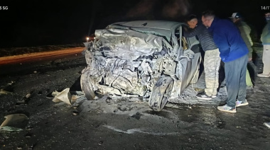 Una mujer de 39 años murió tras un choque múltiple provocado por animales sueltos en la zona de Rancho Hambre