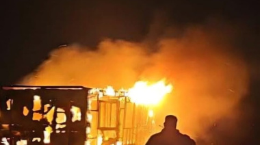 Incendio intencional arrasó con una casilla deshabitada en Río Grande