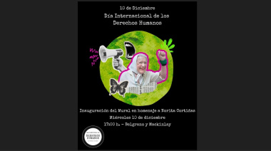 Inaugurarán mural recordando a Nora Cortiñas