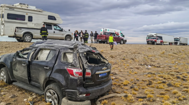 Santa Cruz: vuelco en la Ruta 40 dejó seis turistas israelíes hospitalizados