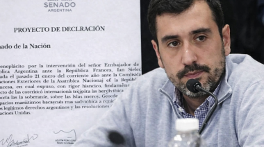 Coto impulsó un beneplácito por la defensa de Malvinas en Francia