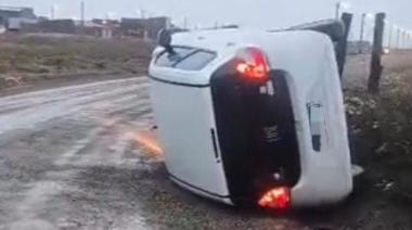 Vuelco en San Martín Norte: una joven resultó herida y su bebé salió ileso