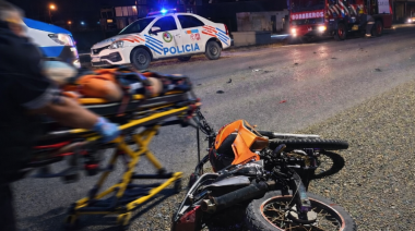 Le amputaron la pierna tras brutal choque al motociclista y permanece internado en terapia intensiva