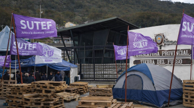 El SUTEF instalará un acampe en Ushuaia para presionar por la ley de financiamiento