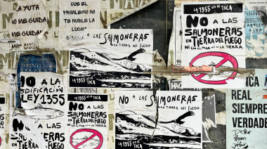 Trasladaron Bs. As. la protesta contra la instalación de salmoneras en el Canal Beagle
