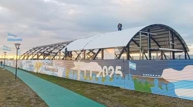 Carpa de la Dignidad: avanzan los trabajos de techado del edificio permanente