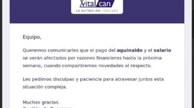 Vitalcan demoró el pago de salarios y aguinaldos