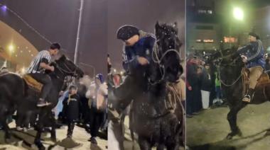 Ushuaia: festejaba el triunfo argentino a caballo, atacó un patrullero y terminó detenido
