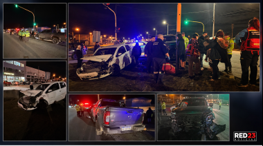 Accidente en Ruta 3: un joven sufrió lesiones y dos menores fueron asistidos