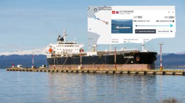 Un petrolero inglés recaló en el puerto de Ushuaia