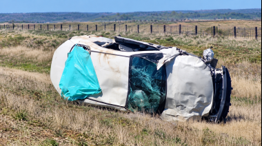Despiste y vuelco fatal: un hombre murió sobre la Ruta 3, a unos 30 kilómetros de Río Grande