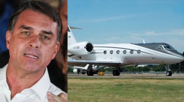 Flávio Bolsonaro escapó de Brasil en un avión privado desde Argentina