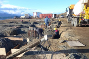 Concluyó la obra de la platea base para el centro logístico antártico en Ushuaia