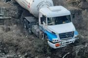 Camión con gas se despistó en el acceso a Ushuaia