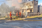 Incendio de vivienda sobre calle Torelli