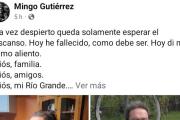 Último mensaje de Oscar “Mingo” Gutiérrez: una despedida plena de historia, cariño y barrio