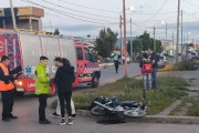 El conductor de una moto al hospital luego de un choque