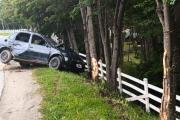 Despiste y vuelco: un hombre y sus tres hijas menores fueron hospitalizados
