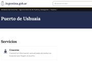 Nación ya exhibe el Puerto de Ushuaia en su web oficial