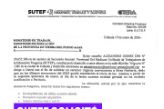 SUTEF solicitó la urgente convocatoria a mesa paritaria