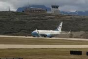 Un avión del Departamento de Defensa de Estados Unidos aterrizó en Ushuaia