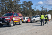 Siniestro vial en cercanías de Tolhuin movilizó a Policía y Bomberos