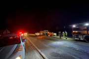 Camioneta y un camión colisionaron cerca del acceso a Las Termas