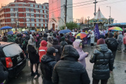 Ni el frío ni la lluvia frenaron la marcha de Ni Una Menos en Río Grande