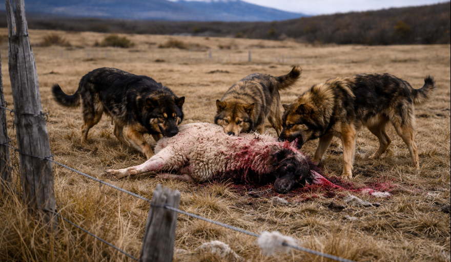 Provincia: Perros cimarrones fuera de control en el campo fueguino