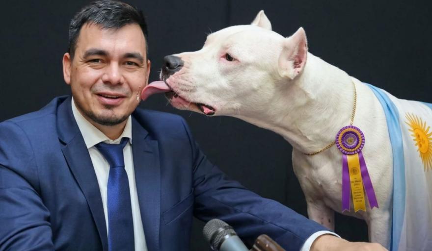 Rodríguez llevó al Congreso un proyecto para homenajear al Dogo Argentino