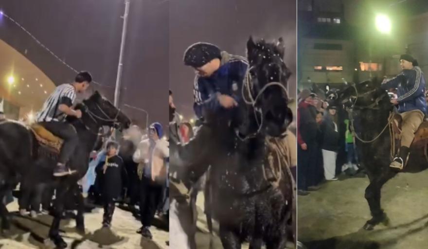 Ushuaia: festejaba el triunfo argentino a caballo, atacó un patrullero y terminó detenido